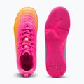 Children's football boots PUMA Future 9 Play IT Jr poison pink/puma wht/sun stream/bright aqua/puma blk 6