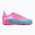 Children's football boots PUMA Future 9 Play TT poison pink/puma wht/sun stream/bright aqua/puma blk 3