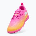 Children's football boots PUMA Future 9 Play TT poison pink/puma wht/sun stream/bright aqua/puma blk 4