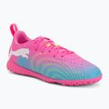 Children's football boots PUMA Future 9 Play TT poison pink/puma wht/sun stream/bright aqua/puma blk