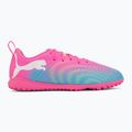 Children's football boots PUMA Future 9 Play TT poison pink/puma wht/sun stream/bright aqua/puma blk 2