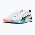 Handball shoes PUMA Eliminate Nitro 4 Game On puma white/glowing red/ultra blue 11