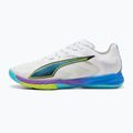 Handball shoes PUMA Accelerate Nitro SQD 4 Game On puma white/glowing red/ultra blue 8