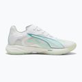 Women's handball shoes PUMA Accelerate Nitro SQD 4 Game On puma white/baltic sea blue/fresh water 9