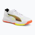Handball shoes PUMA Accelerate Turbo 4 Game On puma white/glowing red/ultra blue