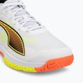 Handball shoes PUMA Accelerate Turbo 4 Game On puma white/glowing red/ultra blue 7