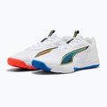 Handball shoes PUMA Accelerate Pro 4 Game On puma white/glowing red/ultra blue 11