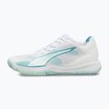 Handball shoes PUMA Accelerate Pro 4 Game On puma white/baltic sea blue/fresh water