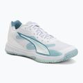 Handball shoes PUMA Accelerate Pro 4 Game On puma white/baltic sea blue/fresh water