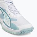 Handball shoes PUMA Accelerate Pro 4 Game On puma white/baltic sea blue/fresh water 7