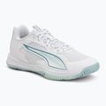 Handball shoes PUMA Accelerate Pro 4 Game On puma white/baltic sea blue/fresh water