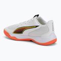 Children's handball shoes PUMA Accelerate 4 Game On Jr puma white/glowing red/ultra blue 3