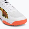 Children's handball shoes PUMA Accelerate 4 Game On Jr puma white/glowing red/ultra blue 7