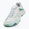 Women's handball shoes PUMA Vantage Nitro Game On puma white/baltic blue/fresh water 10