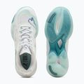 Women's handball shoes PUMA Vantage Nitro Game On puma white/baltic blue/fresh water 12