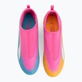 Children's football boots PUMA Ultra 6 Match+ LL FG/AG Jr poison pink/puma wht/sun stream/bright aqua/puma blk 5