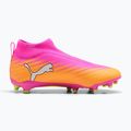 Children's football boots PUMA Ultra 6 Match+ LL FG/AG Jr poison pink/puma wht/sun stream/bright aqua/puma blk 2