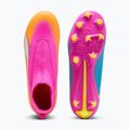 Children's football boots PUMA Ultra 6 Match+ LL FG/AG Jr poison pink/puma wht/sun stream/bright aqua/puma blk 4