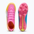 Children's football boots PUMA Ultra 6 Pro Jr FG/AG poison pink/puma wht/sunstream/bright aqua/puma blk 3