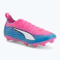Children's football boots PUMA Ultra 6 Pro Jr FG/AG poison pink/puma wht/sunstream/bright aqua/puma blk