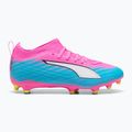 Children's football boots PUMA Ultra 6 Match FG/AG Jr poison pink/puma wht/sun stream/bright aqua/puma blk 3