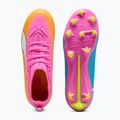 Children's football boots PUMA Ultra 6 Match FG/AG Jr poison pink/puma wht/sun stream/bright aqua/puma blk 5