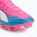 Football boots PUMA Ultra 6 Match + FG/AG poison pink/puma wht/sun stream/bright aqua/puma blk 7