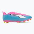 Children's football boots PUMA Ultra 6 Play FG/AG Jr poison pink/puma wht/sun stream/bright aqua/puma blk 2