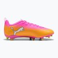 Children's football boots PUMA Ultra 6 Play FG/AG Jr poison pink/puma wht/sun stream/bright aqua/puma blk 2