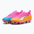 Children's football boots PUMA Ultra 6 Play FG/AG Jr poison pink/puma wht/sun stream/bright aqua/puma blk 4