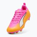 Children's football boots PUMA Ultra 6 Play FG/AG Jr poison pink/puma wht/sun stream/bright aqua/puma blk 5