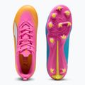 Children's football boots PUMA Ultra 6 Play FG/AG Jr poison pink/puma wht/sun stream/bright aqua/puma blk 6