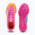 Children's football boots PUMA Ultra 6 Play TT Jr poison pink/puma wht/sun stream/bright aqua/puma blk 4