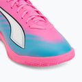 Children's football boots PUMA Ultra 6 Play It Jr poison pink/puma wht/sun stream/bright aqua/puma blk 7