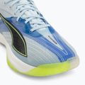 Handball shoes PUMA Accelerate Nitro SQD 5 aqua glow/puma black/green glare/royal sapphire 7