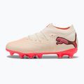 Children's football boots PUMA Future 9 Pro FG/AG Jr sugared almond/puma white/ultra red/puma black