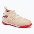 Children's football boots PUMA Future 9 Match TT+ Mid Jr sugared almond/puma white/ultra red/puma black