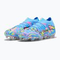 Football boots PUMA Future 9 Ultimate Advanced Level FG puma white/blue glimmer/pink glimmer/yellow alert 3