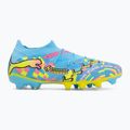 Football boots PUMA Future 9 Match Advanced Level FG/AG puma white/blue glimmer/pink glimmer/yellow alert 2