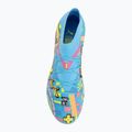 Football boots PUMA Future 9 Match Advanced Level FG/AG puma white/blue glimmer/pink glimmer/yellow alert 5