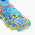 Football boots PUMA Future 9 Match Advanced Level FG/AG puma white/blue glimmer/pink glimmer/yellow alert 7