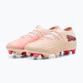Football boots PUMA Future 9 Ultimate Low FG sugared almond/puma white/ultra red/puma black 3