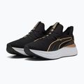 Women's shoes PUMA Softride Sabrina Polished Chrome puma black/puma white/puma gold 3