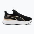 Women's shoes PUMA Softride Sabrina Polished Chrome puma black/puma white/puma gold 2