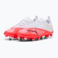 Children's football boots Puma Ultra 7 Play FG/AG Jr Ultra Red/Puma Black/Puma White 3