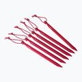 MSR Groundhog Stake tent pegs 6 pcs. red