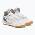 Men's basketball shoes PUMA Playmaker Pro Mid Trophies ash gray/cast iron/puma gold 4