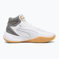 Men's basketball shoes PUMA Playmaker Pro Mid Trophies ash gray/cast iron/puma gold 9