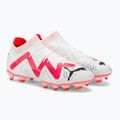 Men's football boots PUMA Future Pro FG/AG puma white/puma black/fire orchid 6