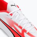 Men's football boots PUMA Ultra Play FG/AG puma white/puma black/fire orchid 8